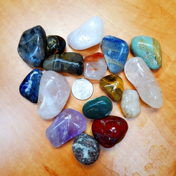 1 lb Gem Stone Lot #3 - 16oz of tumbled stones - Picture 1 of 5
